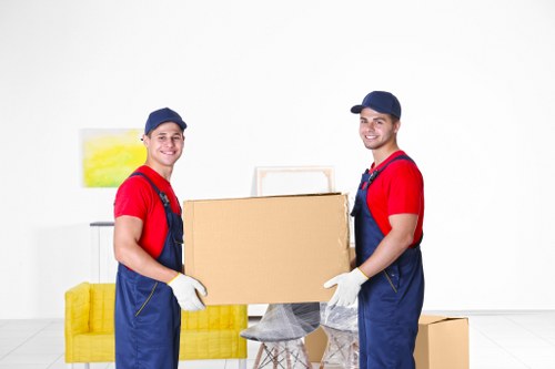 Removal company team planning a move in Barnes with local street access considerations
