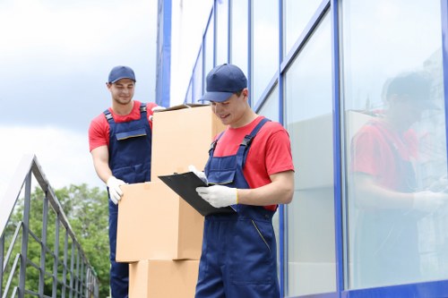 Professional removals team handling a home move in Barnes