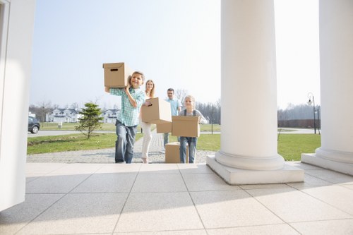 Careful loading of household items for a local Barnes removals service