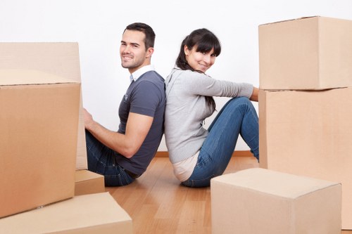 Professional movers supporting a Barnes apartment or office move